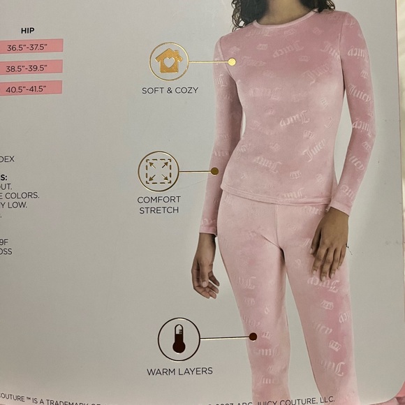 SOLD *BRAND NEW* Juicy Couture Velvet Fleece Top & Legging - Size S and M - Picture 5 of 6